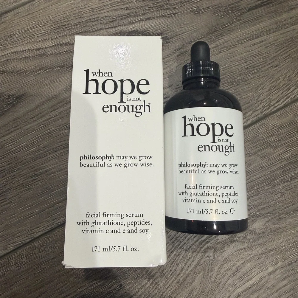 Philosophy when hope is not enough facial firming serum